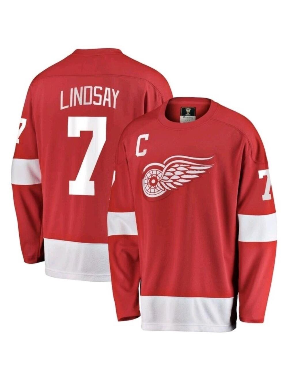 Ted Lindsay Detroit Red Wings Fanatics Premier Breakaway Retired Player Red XL